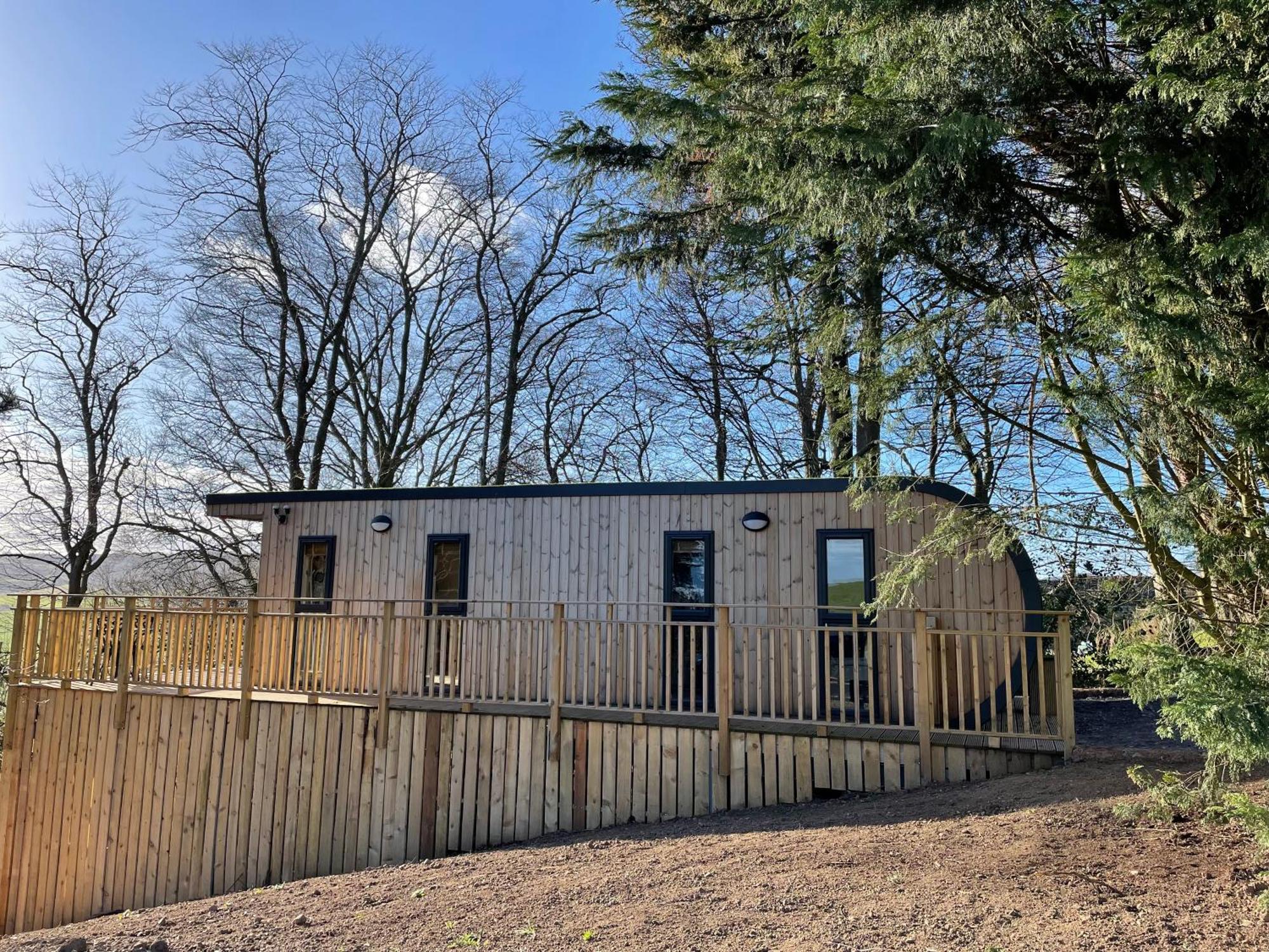 Acorn Lodge With Hot Tub Cupar Exterior foto